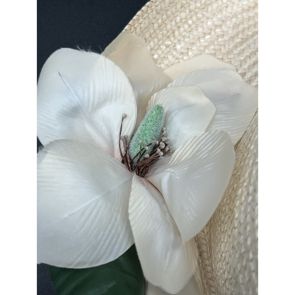 Betmar Classic‎ Brim Straw Hat With Flower Made In Italy - Picture 4 of 10